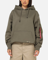 Alpha Industries Utility Pocket Hoodie Green