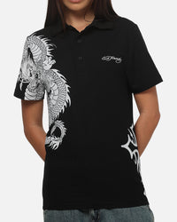 Ed Hardy Euro Polo Shirt Black