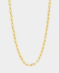 Raising Hell Women's Customisable Long Cable Necklace Gold