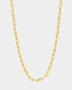 Raising Hell Women's Customisable Long Cable Necklace Gold