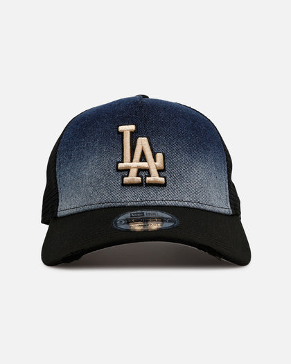New Era Los Angeles Dodgers 'Bleach' 9FORTY A-Frame Trucker Snapback Denim