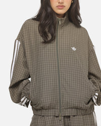 Adidas Women's Checks Track Top Olive