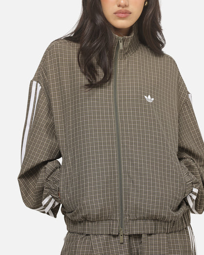 Adidas Women's Checks Track Top Olive