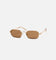 Le Specs Mythic Sunglasses Gold/Brown