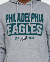 47 Brand Philadelphia Eagles Box Out Headline Hoodie Slate Grey
