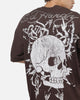 Ed Hardy Cyber Skull T-Shirt Chocolate