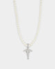 Saint Morta Cupids Pearl Necklace White Gold