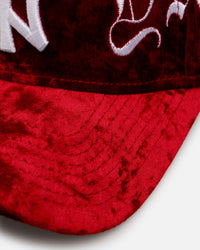 New Era New York Yankees 'Crushed Velvet Dreams' 9FORTY A-Frame Snapback Maroon