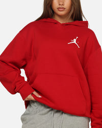 Jordan Jumpman Fleece Pullover Hoodie Gym Red/White