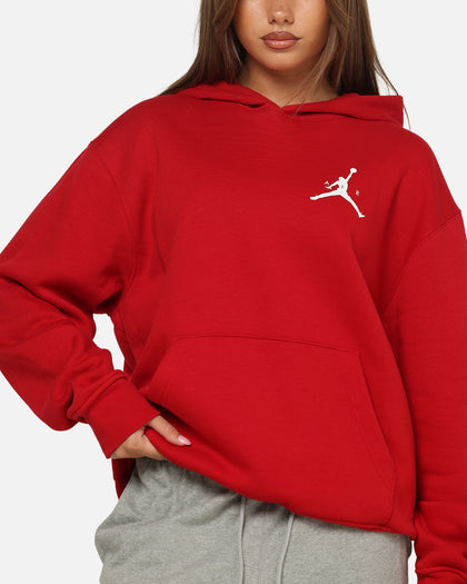 Jordan Jumpman Fleece Pullover Hoodie Gym Red/White