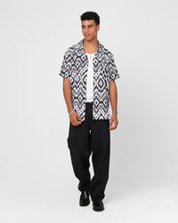 XXIII Horizon Button Up Shirt Black/White