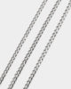 NXS 2.7MM Diamond Cut Curb Chain White Gold
