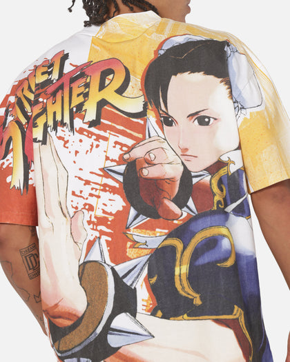 Criminal Damage X Streetfighter Chun Li All Over Print T-Shirt Black