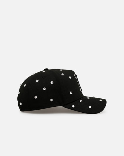 New Era Boston Red Sox 'Black Satin Hearts' 9FORTY A-Frame Snapback Black