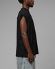 Loiter Script Muscle T-Shirt Black
