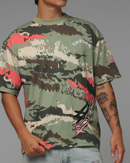 Loiter Hybrid Patch T-Shirt Camo