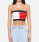 Tommy Jeans Women's TJW RWB Badge Tube Top White/Multi