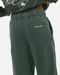 Mitchell & Ness Boston Celtics Star Script Relaxed Track Pants Pine Green