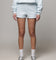 American Thrift Women's Fleece Shorts Light Blue