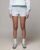 American Thrift Women's Fleece Shorts Light Blue