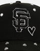New Era San Francisco Giants 'Black Satin Hearts' 9FORTY A-Frame Snapback Black