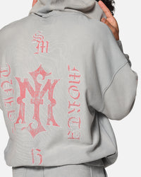 Saint Morta Hardcore Boxy Hoodie Sunfade Grey