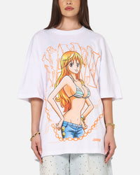 73Studio X One Piece Nami Vintage T-Shirt White