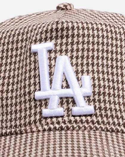 New Era Los Angeles Dodgers 'Houndstooth' 9FORTY A-Frame Unstructured Strapback Brown