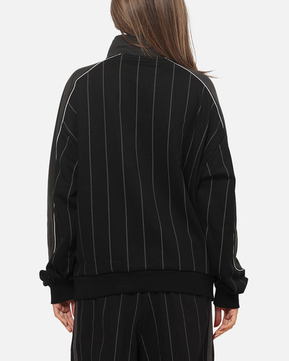 Carre Las Vegas City Series Quarter Zip Crewneck Black Pinstripe