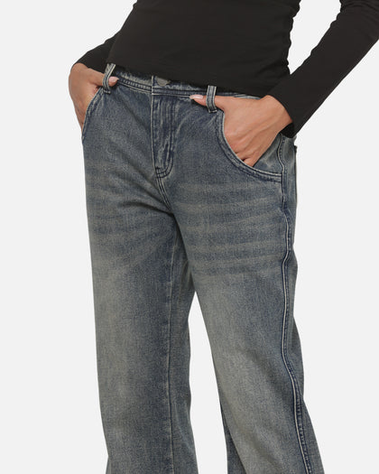 Ed Hardy Faded Bootcut Jeans Dirty Denim