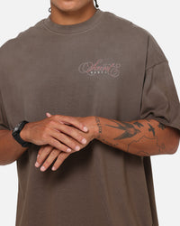 Saint Morta Heavens Kitchen Boxy T-Shirt Washed Brown