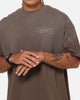 Saint Morta Heavens Kitchen Boxy T-Shirt Washed Brown