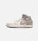 Nike Women's Air Jordan 1 Mid SE Light Iron Ore/Pale Ivory/Oatmeal/Enigma Stone