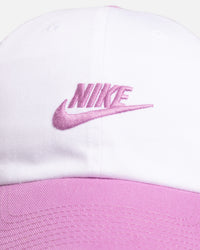 Nike Club Unstructured Futura Wash Cap White/Magenta