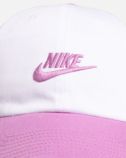 Nike Club Unstructured Futura Wash Cap White/Magenta