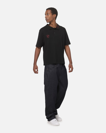 Carre Common Polo Solid Black