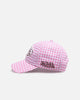 Von Dutch Distressed Plaid Dad Snapback Pink