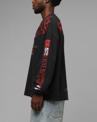 Loiter X WWE Stone Cold Long Sleeve T-Shirt Black