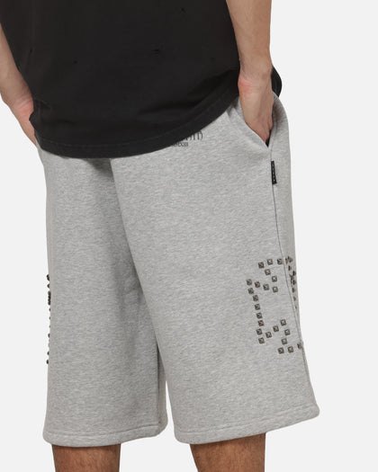 Saint Morta Marked Baggy Sweat Shorts Grey Marle