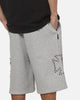 Saint Morta Marked Baggy Sweat Shorts Grey Marle