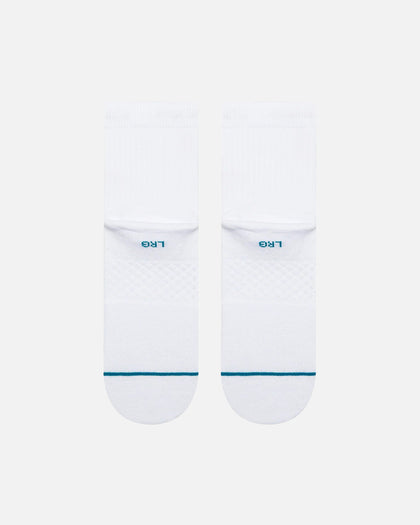 Stance NBA Logoman Quarter Socks White/Green