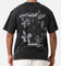 Saint Morta Flower Press Drop T-Shirt Black Acidwash