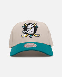 Mitchell & Ness Anaheim Ducks 'Ducks Variety Pack' Pro Pinch Snapback Natural/Green
