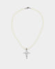 Saint Morta Cupids Pearl Necklace White Gold