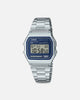 Casio A158WEA-2D Watch Silver/Black