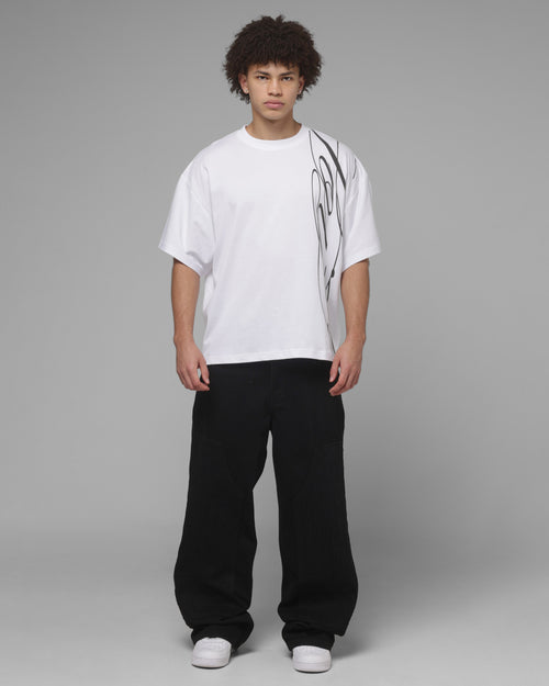 Loiter Double Knee Star Born Jeans Black