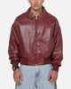 Ed Hardy Studded Bomber Jacket Red