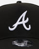 New Era Atlanta Braves 'Easy Black and White' 9FORTY A-Frame Snapback Black/White