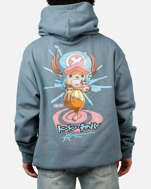 Hypland X One Piece Chopper Splatter Hoodie Blue