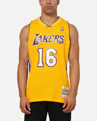 Mitchell & Ness Los Angeles Lakers Pau Gasol 09-10 Swingman Jersey Light Gold